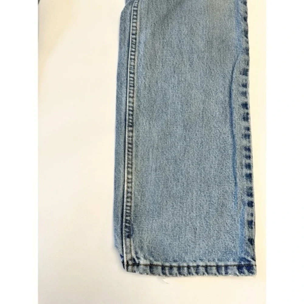 Vintage Levis Red‎ Tab 505 Jeans Sz 34x32 90s Light Wash Distressed USA